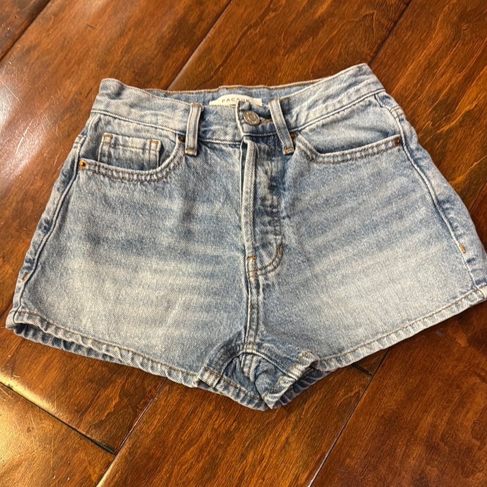 Pac Sun size women’s  22 Vintage High Rise Denim Blue Women's Shorts